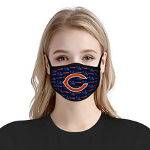 Load image into Gallery viewer, Fan Chicago Bears Reusable Fabric Mask Protective Mouth Face Mask Funny