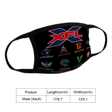 Load image into Gallery viewer, Gift Fan XFL - 8 Teams Reusable Fabric Mask Protective Mouth Face Mask