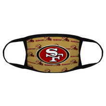 Load image into Gallery viewer, Football San Francisco 49ers Reusable Fabric Mask Protective Mouth Face Mask