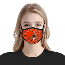 Load image into Gallery viewer, Fan Cleveland Browns Reusable Fabric Mask Protective Mouth Face Mask Funny