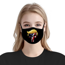 Load image into Gallery viewer, President Trump Punisher Face Mask Trump Punisher Skully Flag Mask Fabric