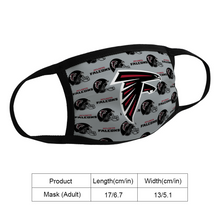 Load image into Gallery viewer, FAN Atlanta Falcons Reusable Fabric Mask Protective Mouth Face Mask Funny