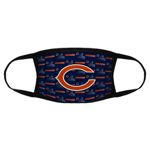 Load image into Gallery viewer, Fan Chicago Bears Reusable Fabric Mask Protective Mouth Face Mask Funny