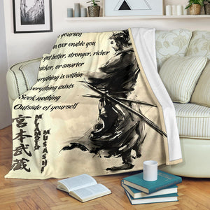 Customized There is Nothing Outside of Yourself-Miyamoto Musashi Premium Blanket One Size, Cozy Plush Fleece Blanket - 56x43, 70x54, 80x60