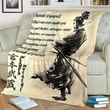 Load image into Gallery viewer, Customized There is Nothing Outside of Yourself-Miyamoto Musashi Premium Blanket One Size, Cozy Plush Fleece Blanket - 56x43, 70x54, 80x60