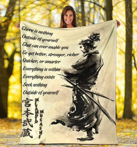 Customized There is Nothing Outside of Yourself-Miyamoto Musashi Premium Blanket One Size, Cozy Plush Fleece Blanket - 56x43, 70x54, 80x60