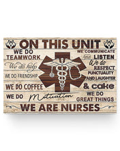 Load image into Gallery viewer, On This Unit We Do Teamwork - We are Nurses Jobs Posters