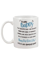 Load image into Gallery viewer, To My Daddy Baby Bump Mug Coffee - White