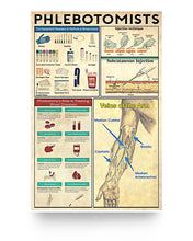 Load image into Gallery viewer, Phlebotomists Knowledge Jobs Posters