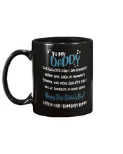 Load image into Gallery viewer, To My Daddy Baby Bump Mug Coffee